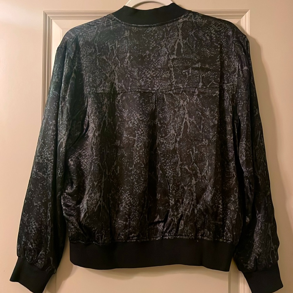 Rails Satin Bomber Style Jacket Size Xs Nwot - image 3